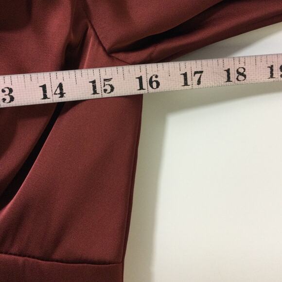 AW BRIDAL SZ 4 S burgundy April wedding guest cocktail party maxi dress NEW B21 - Picture 6 of 9